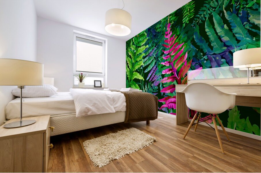 Tropical Leaves II Mural print