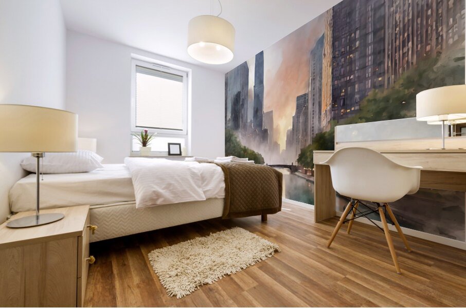 Chicago Riverwalk Mural print