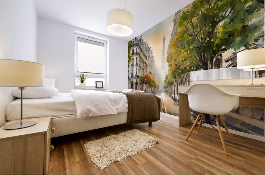 A Paris Morning Mural print