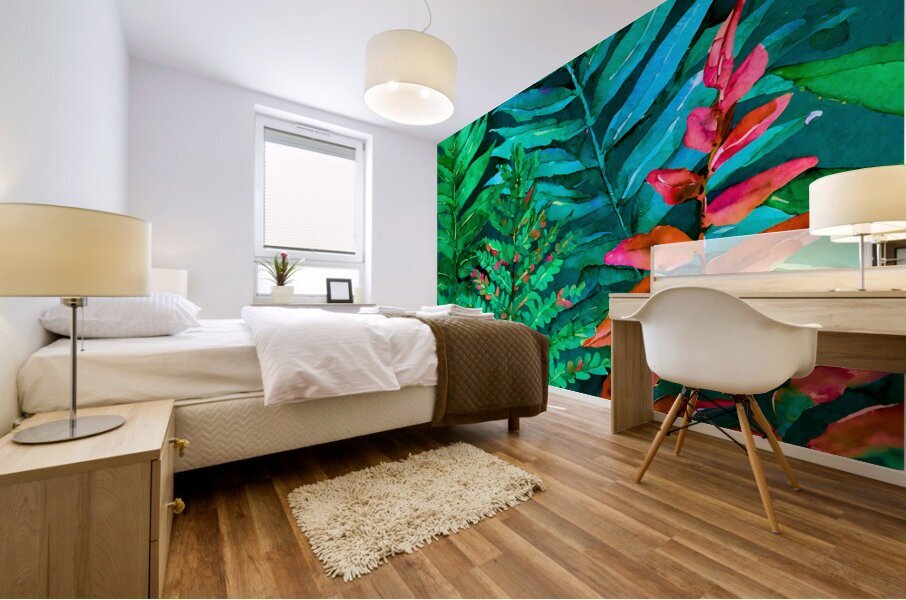 Tropical Leaves I Mural print
