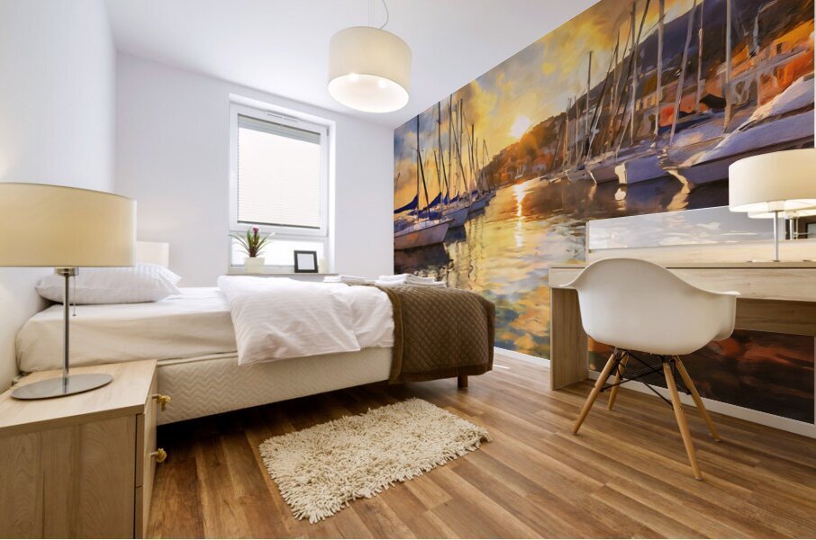 Riviera Sunset Mural print