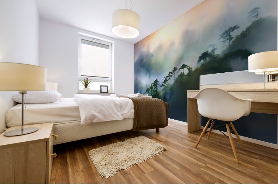 The Steep Climb Mural print