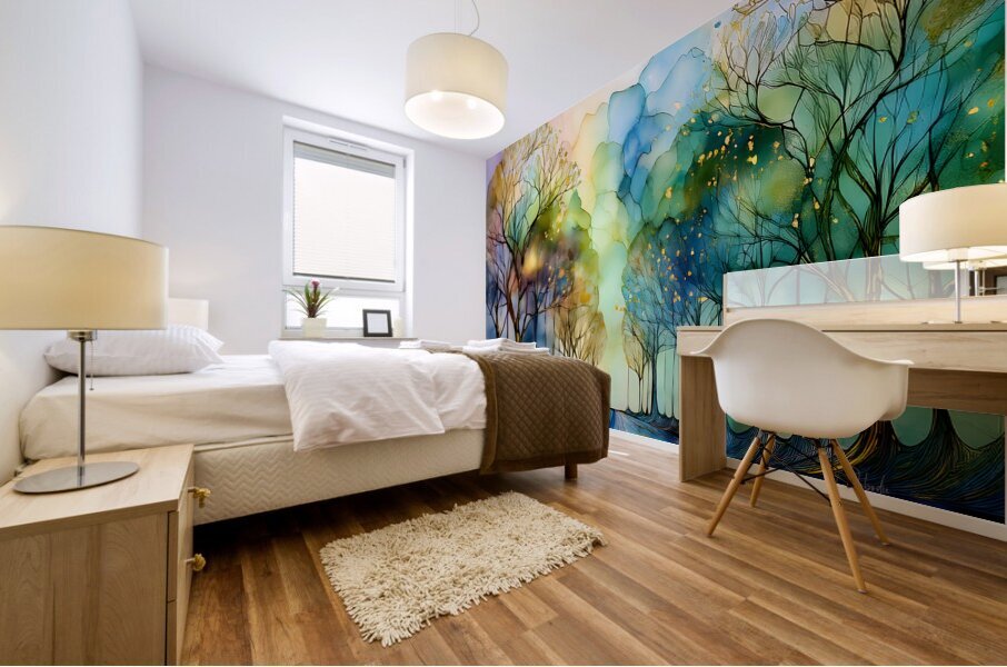 The Road Less Traveled Mural print