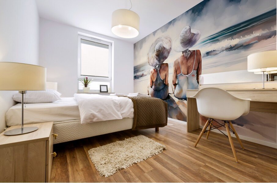 Beach Meditation Mural print