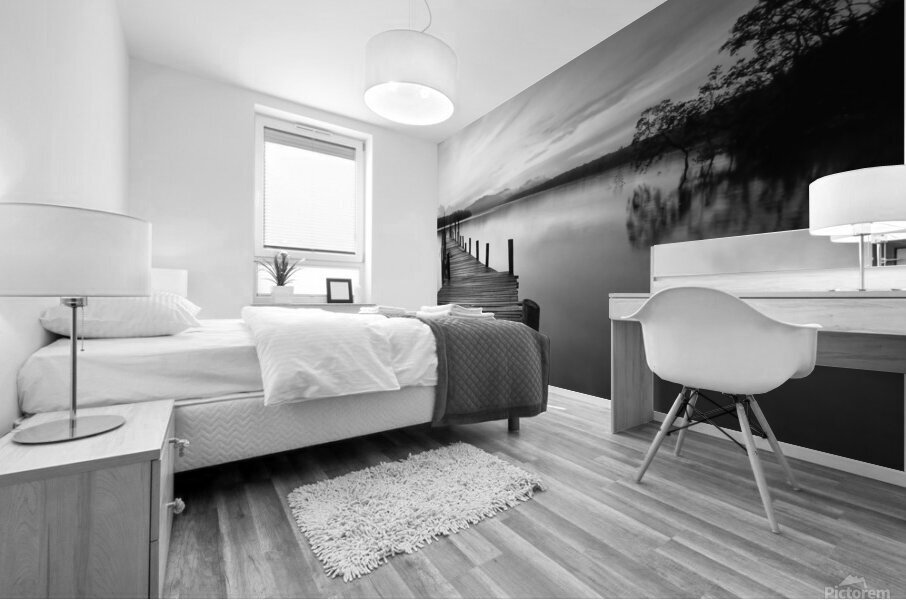 Dawn Breaks Over Still Waters Mural print