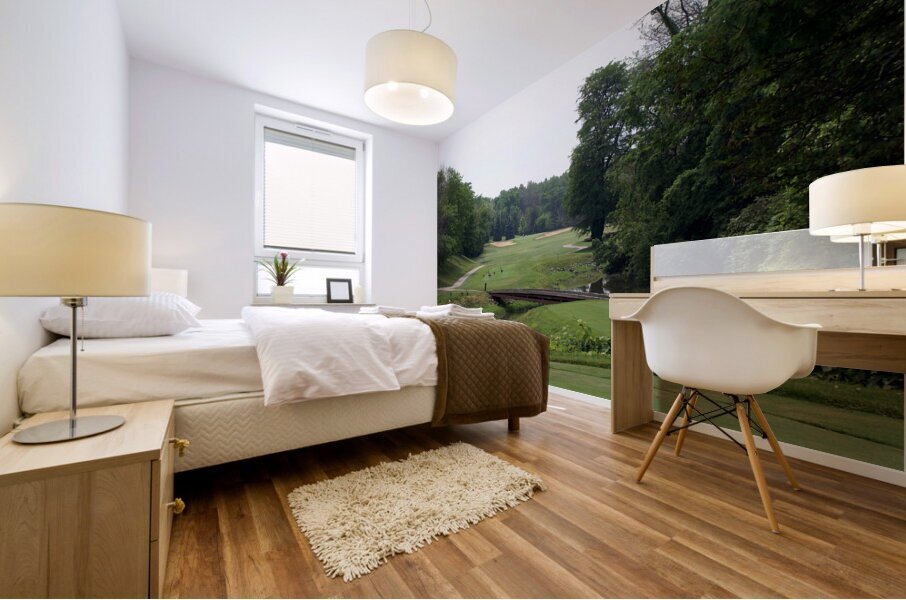 Of Geese and Golf at Sawmill Creek Mural print