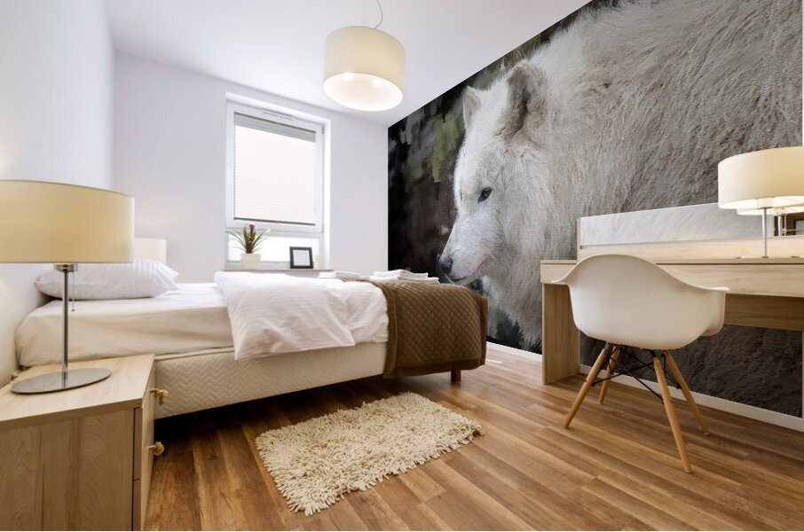 The White Wolf Impression murale