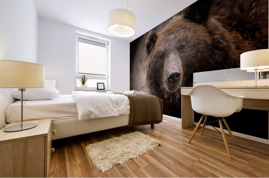 North American Brown Bear Mural print