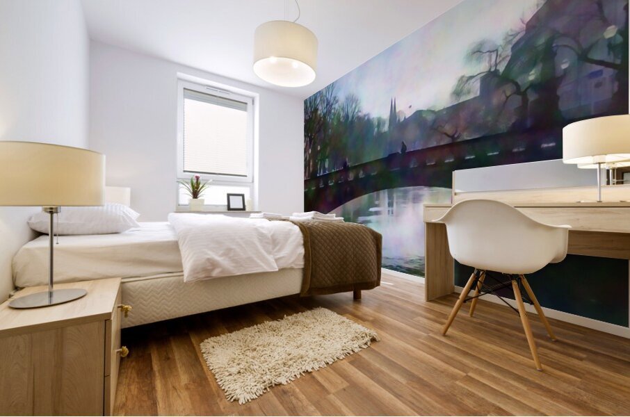 Across The Walking Bridge Mural print