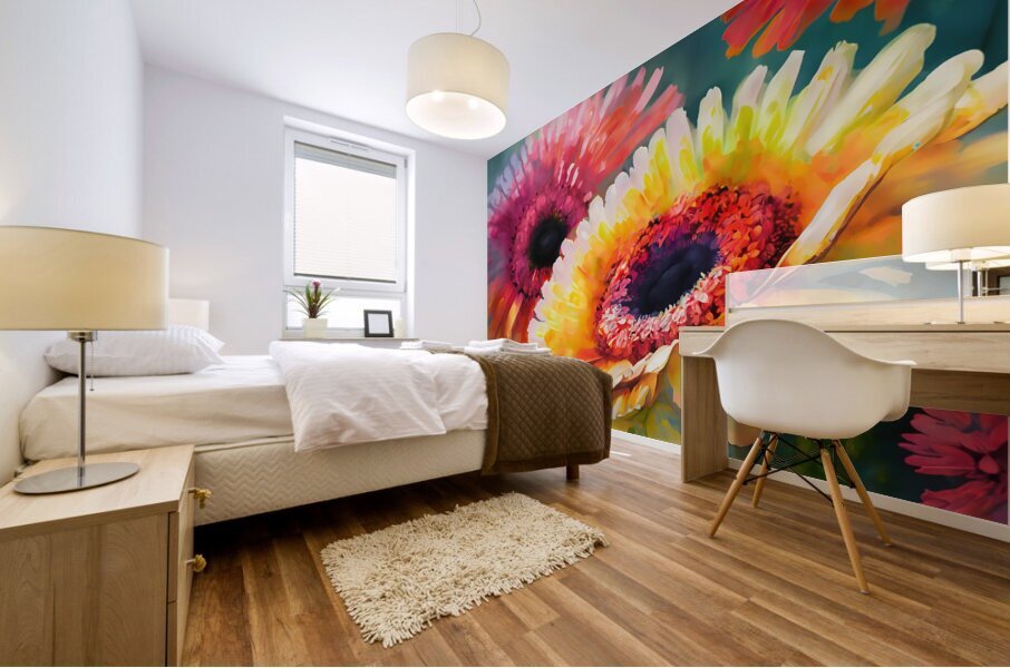 Gerbera Daisies I Mural print