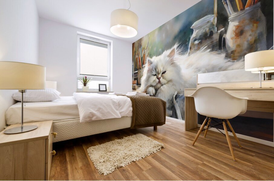 Guarding The Shop Mural print