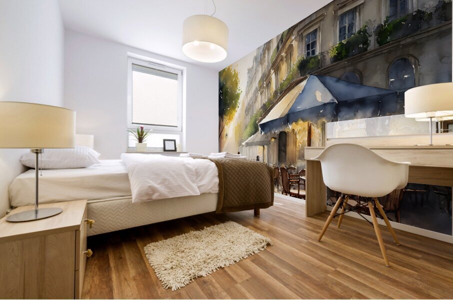 Paris Waking Up Mural print