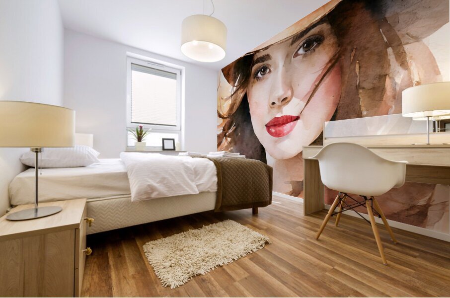 Rebecca - A Brown Eyed Girl Mural print