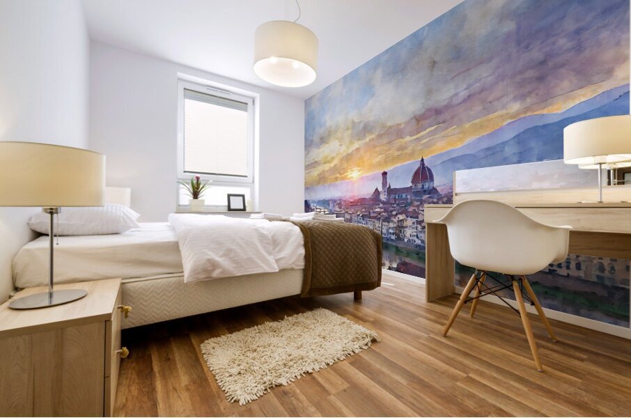 Florence Italy Skyline Mural print