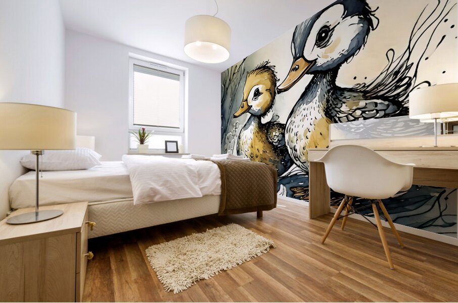 Double Ducks Mural print