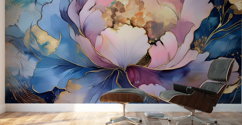 Peony Falls Wall Murals
