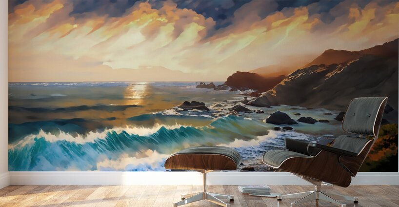 Big Sur California Coastline Wall Murals