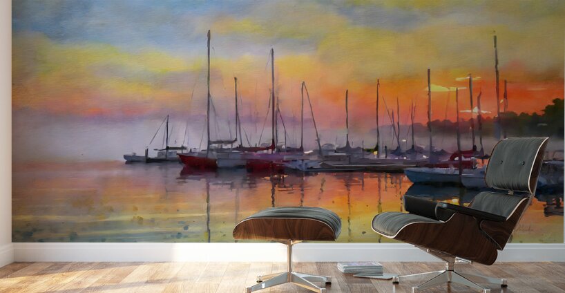 Red Sky in the Morning Wall Murals