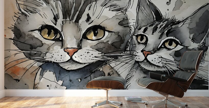 Kitty Crew Wall Murals
