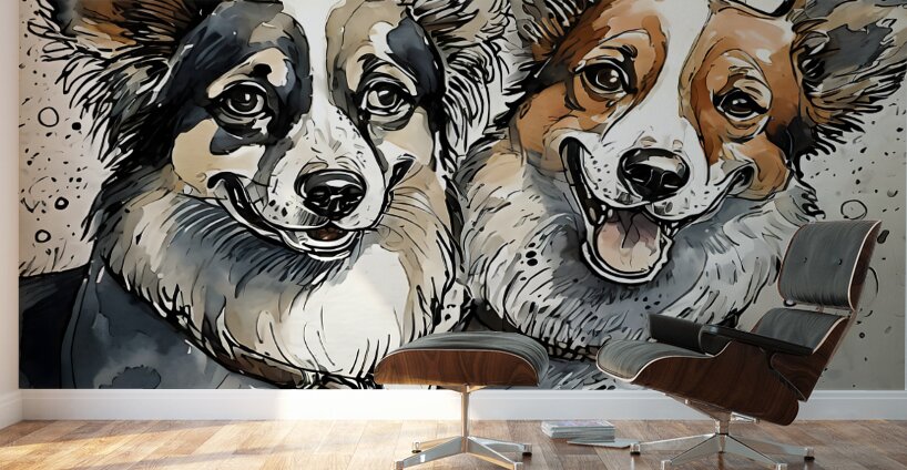 Barking Besties Wall Murals