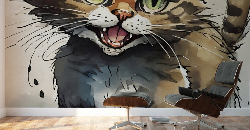Happy Cat Wall Murals