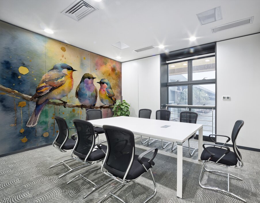 Birds In The Golden Hour Wall Printing