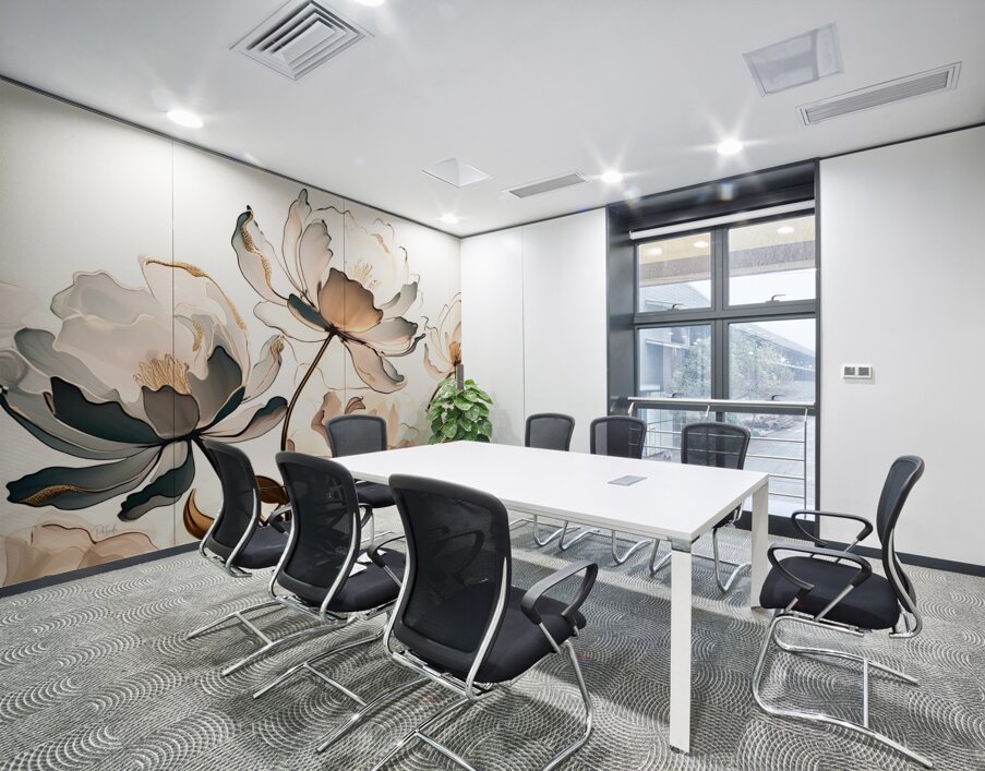 Golden Peonies Wall Printing