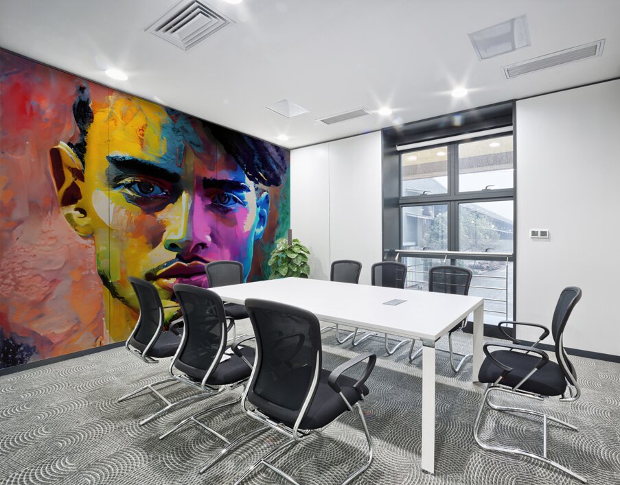 Abstract Faces IV Wall Printing