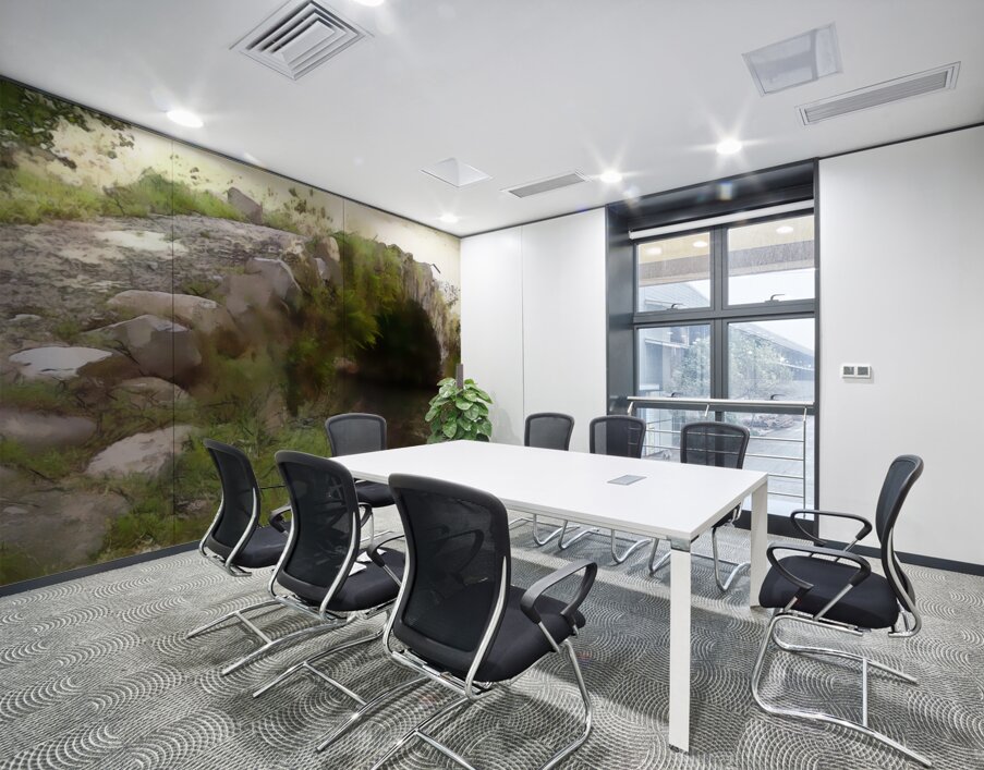 Cobblestone Arched Foot Bridge Wall Printing