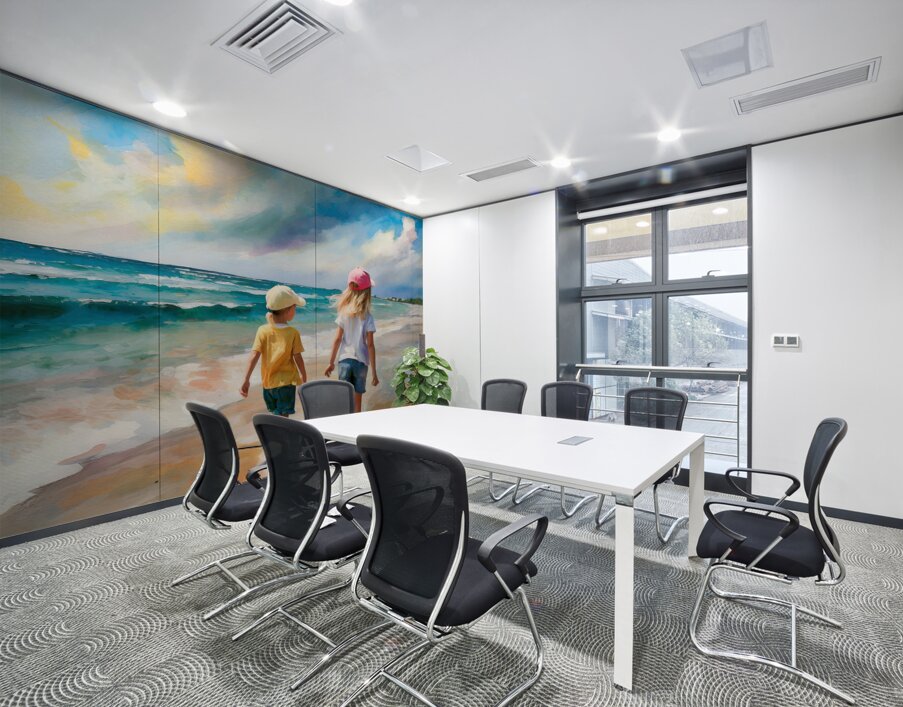 Sisters on the Beach Wall Printing