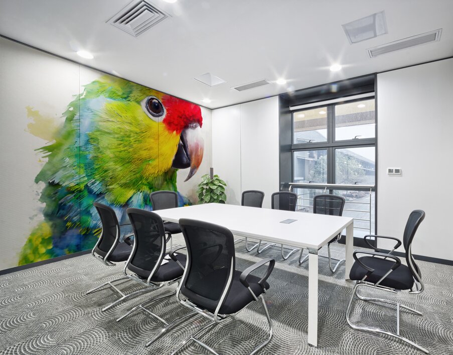 Electus Parrot Watercolor Wall Printing