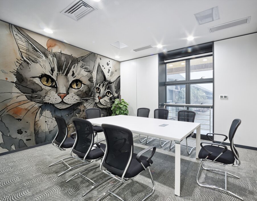 Kitty Crew Wall Printing