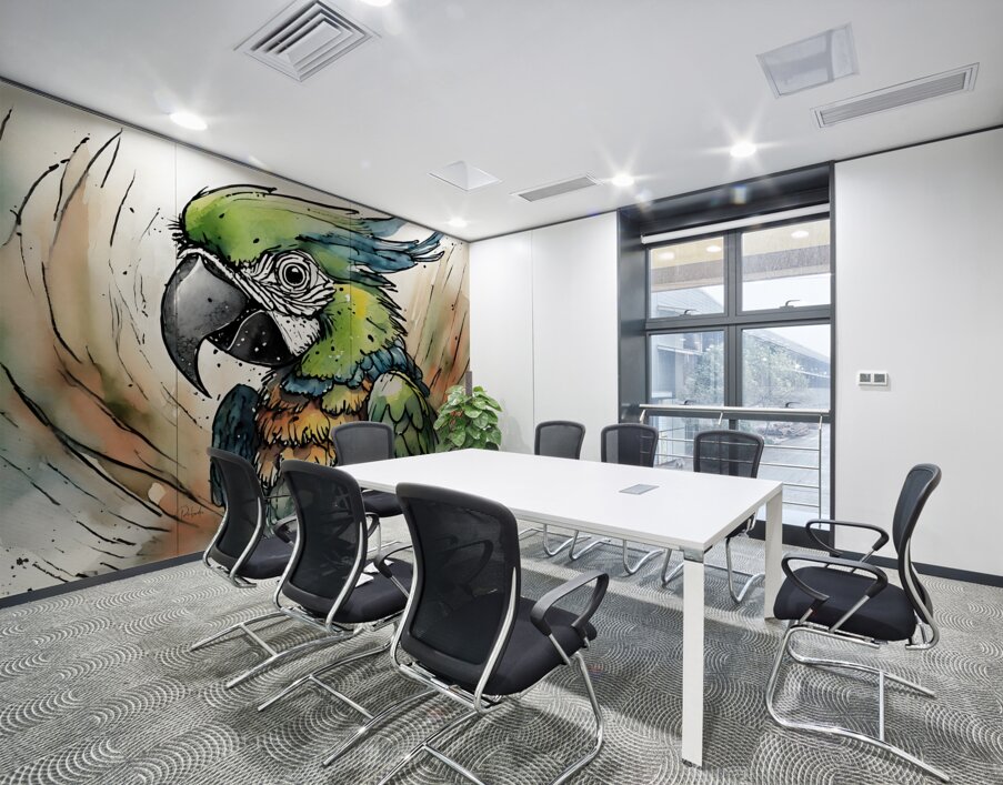 Polly Parrot Wall Printing