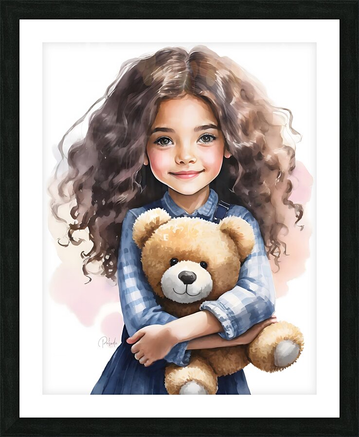 Teddy Bear Love Picture Frame print