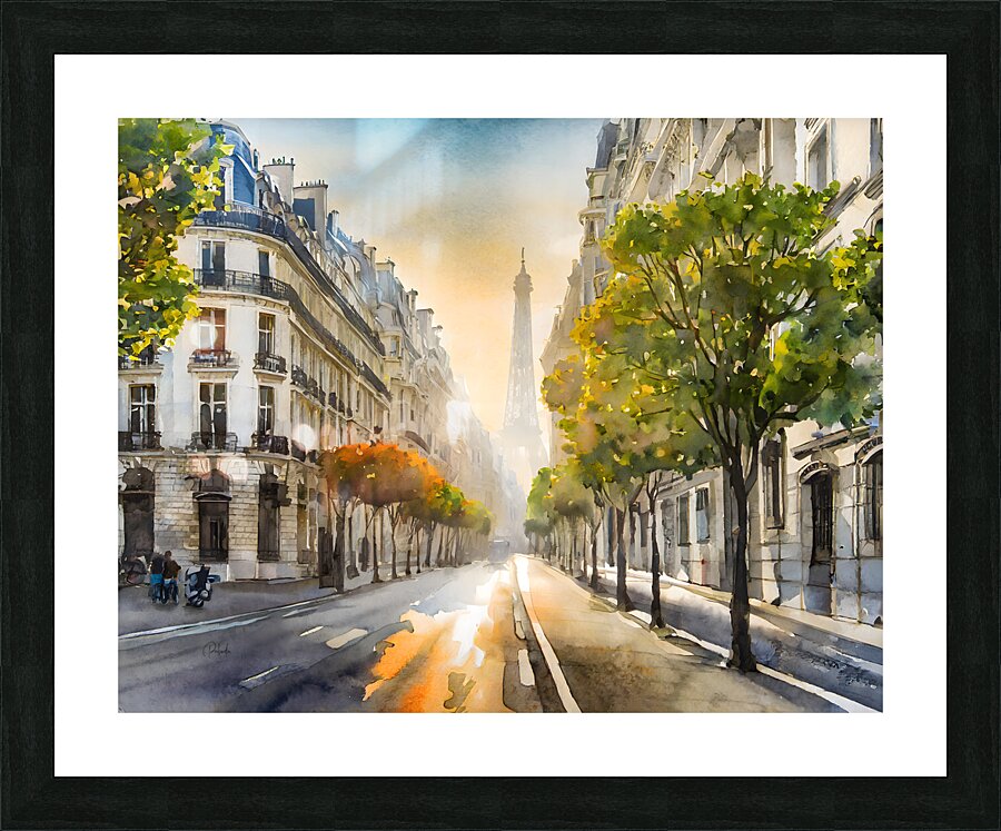 A Paris Morning Picture Frame print