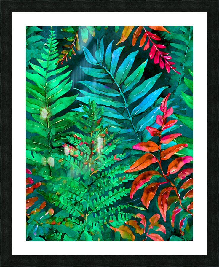 Tropical Leaves I Picture Frame print
