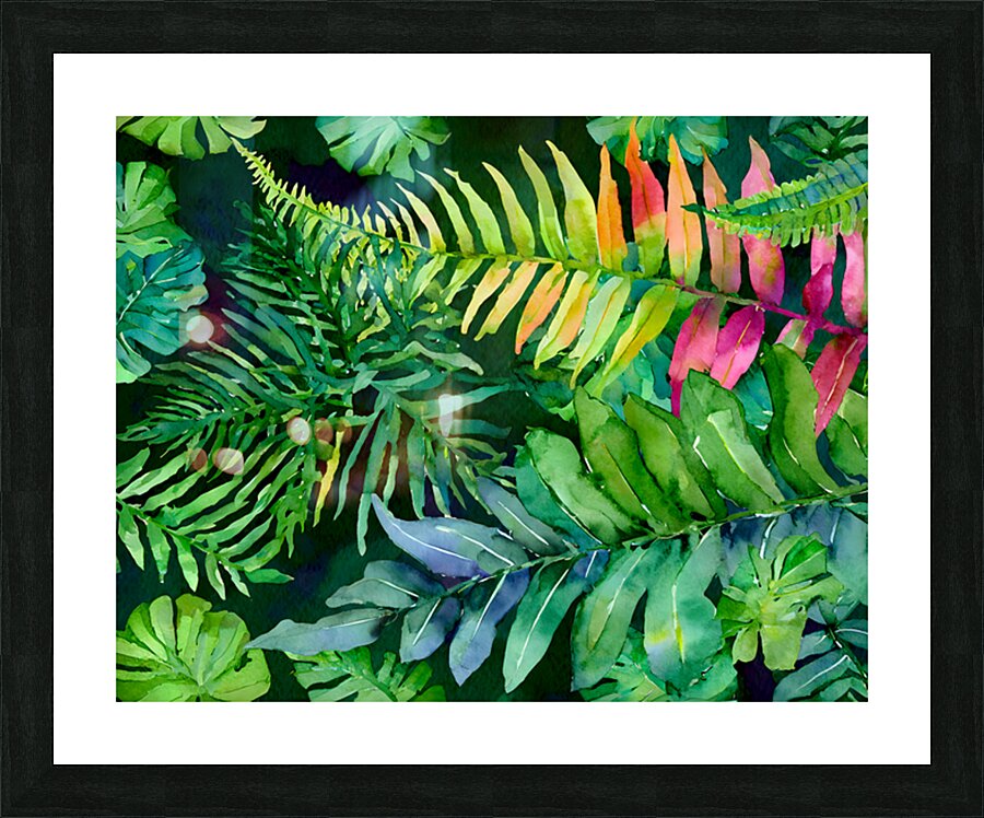 Tropical Leaves III Picture Frame print