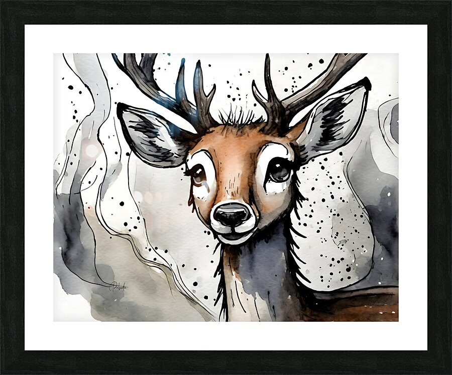 Delightful Deer Picture Frame print