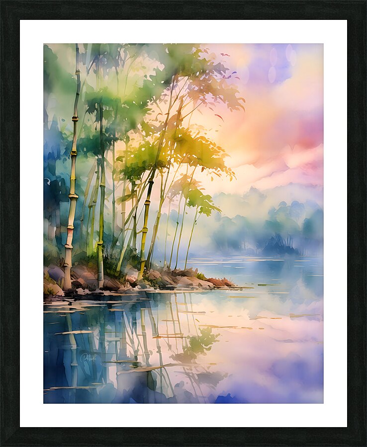 Bamboo Shoreline Picture Frame print