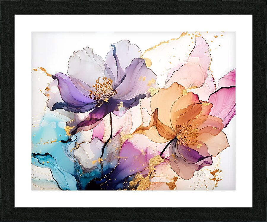 Beautiful Blended Florals Picture Frame print