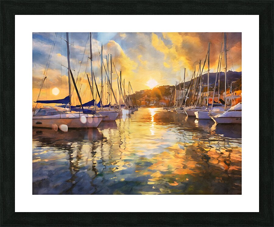 Riviera Sunset Picture Frame print