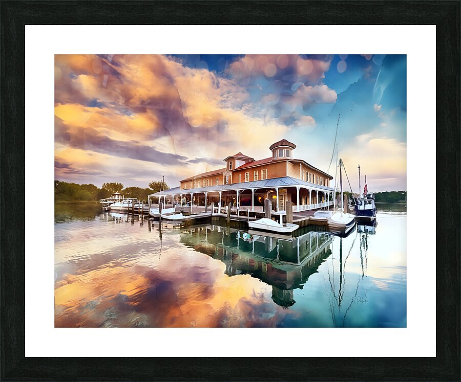 The Yacht Club Picture Frame print