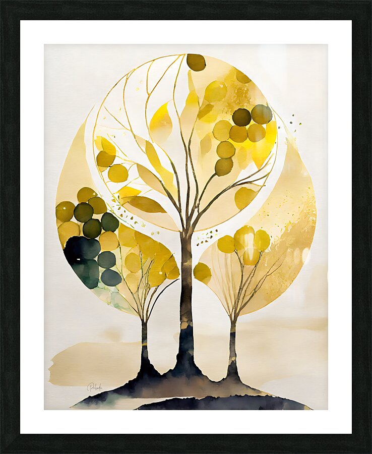 A Family of Trees Picture Frame print