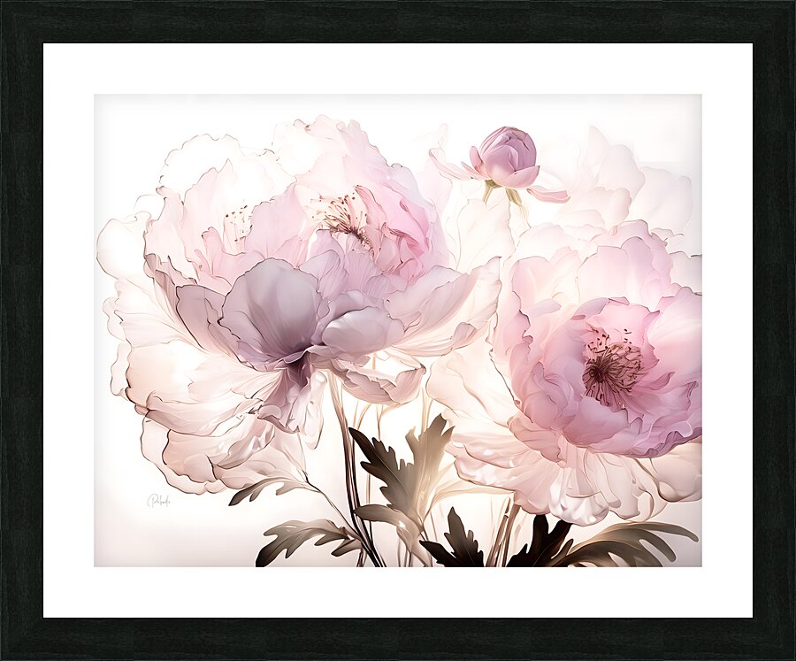 Peonies In Pink Picture Frame print