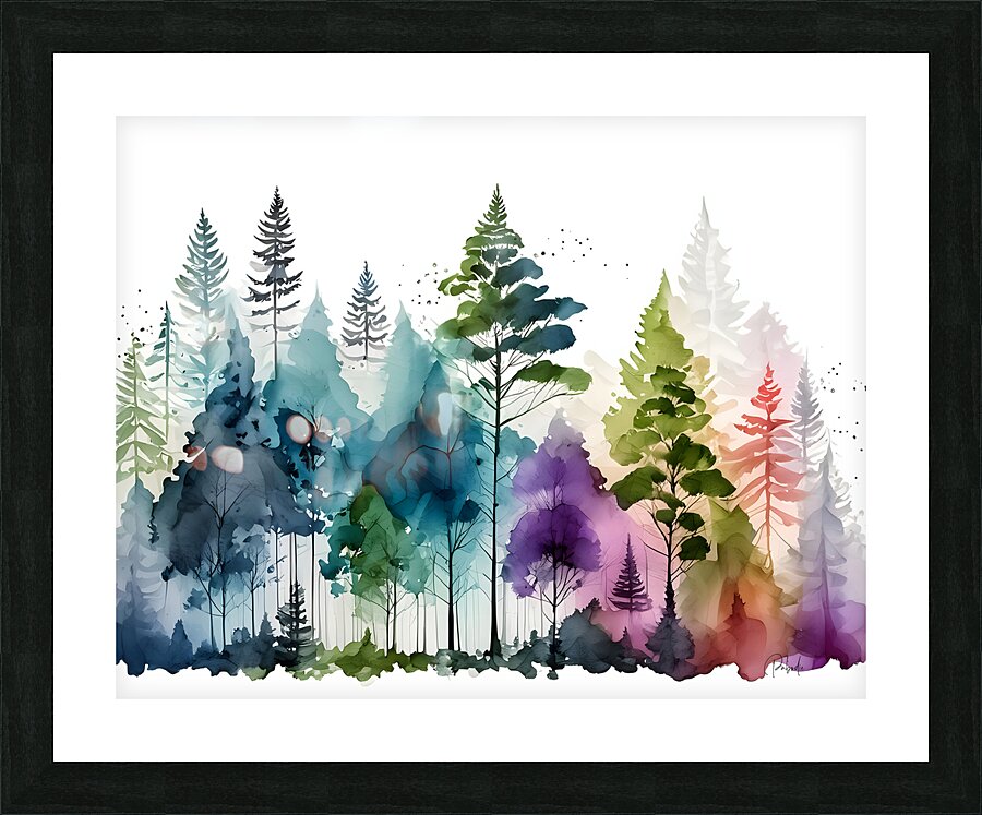 A Forest Of Colors Picture Frame print