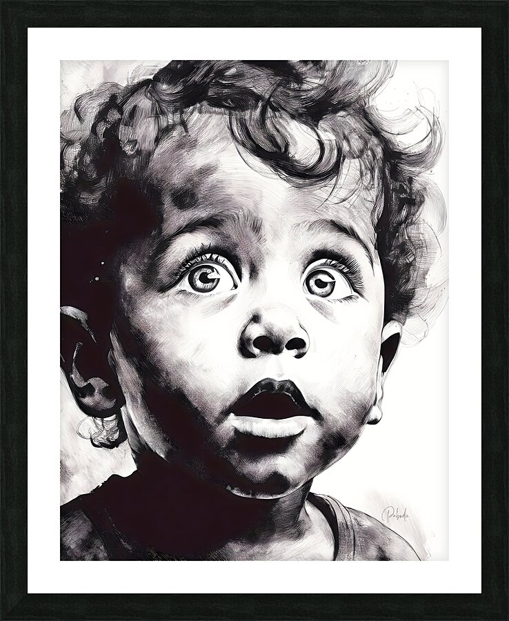 Gazing In Wonder Picture Frame print