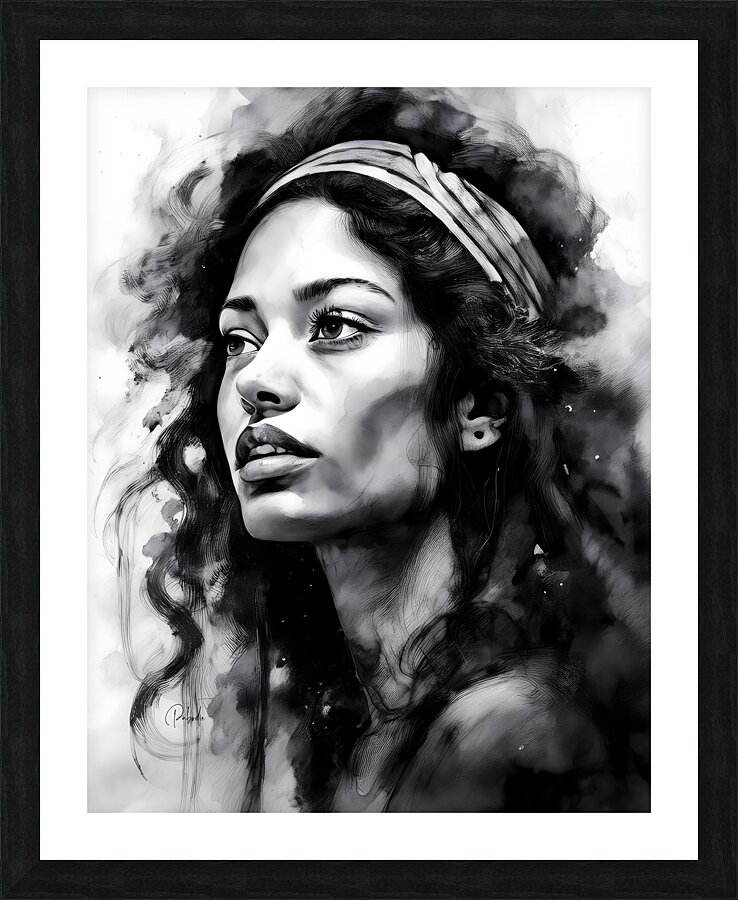 The Singer Picture Frame print