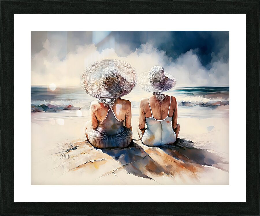 Beach Meditation Picture Frame print