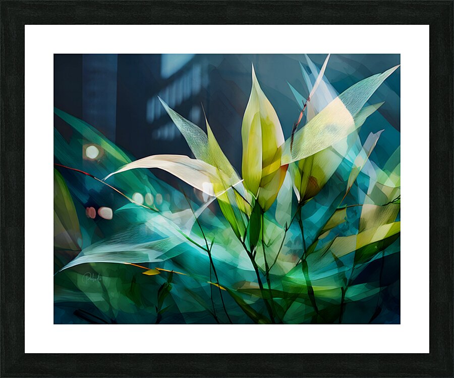 Geometric Bamboo Picture Frame print