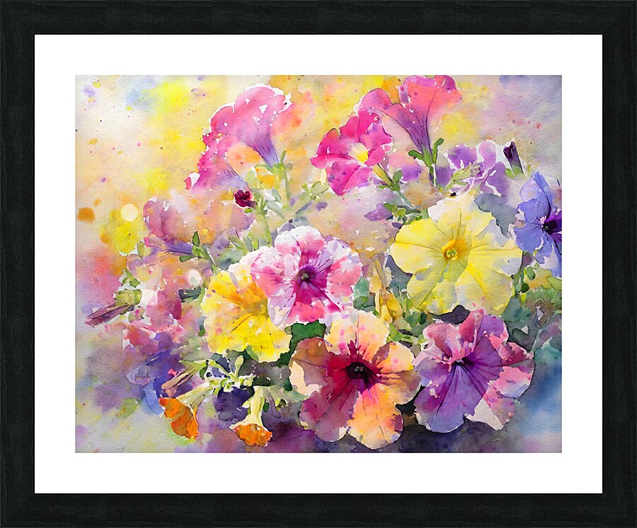 Petunia Party Picture Frame print